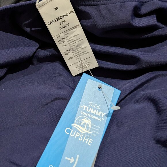 New with Tag - CUPSHE Sapphire Tummy Control One-Piece Swimsuit (Medium) - Picture 6 of 6